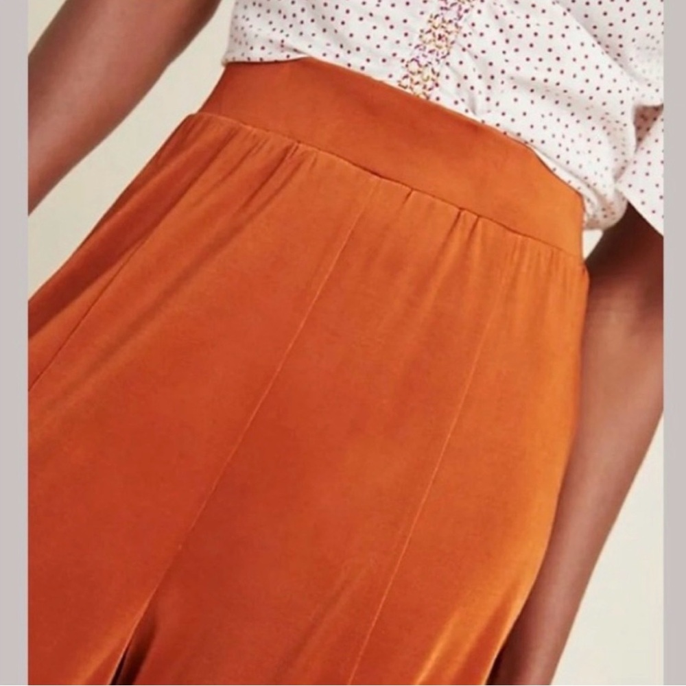 Anthropologie Maeve Shiloh Knit Wide Leg Pants - Picture 2 of 8